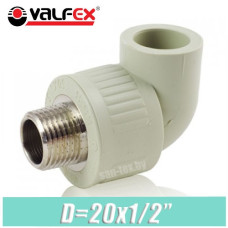 Угол c наружной резьбой Valfex D20х1/2"